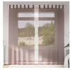 Image de Rideaux en voile avec passe-tringles 2 pcs marron, rideau en filet, rideau transparent, voile de fenêtre, traitement 4102174
