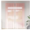 Image de Rideaux en voile avec passe-tringles 2 pcs rose, rideau en filet, rideau transparent, voile de fenêtre, traitement de 4102200