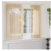 Image de Rideaux en voile avec passe-tringles 2 pcs sable, rideau en filet, rideau transparent, voile de fenêtre, traitement 4102217