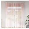 Image de Rideaux en voile avec boucles 2 pcs rose clair 140x260 cm, rideau en filet, rideau transparent, voile de fenêtre, 4102280