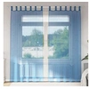 Image de Rideaux en voile avec boucles 2 pcs bleu royal 140x245 cm, rideau en filet, rideau transparent, voile de fenêtre, 4102304