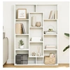 Image de Bibliothèque blanc 102x29x143 cm bois d ingénierie