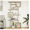 Image de Bibliothèque chêne sonoma 92x29x188 cm bois d ingénierie