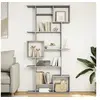 Image de Bibliothèque sonoma gris 92x29x188 cm bois d ingénierie