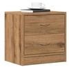 Image de Table de chevet chêne artisanal 40x30x40 cm bois d'ingénierie, armoire, meubles de chambre à coucher, support de 855926