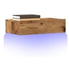 Image de Meuble TV avec éclairage LED vieux bois 60x35x15,5 cm, banc TV, meuble hifi, centre de divertissement, buffet TV, 856343