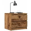Image de Table de chevet vieux bois 50x40x43.5 cm bois d'ingénierie