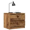 Image de Tables de chevet 2 pcs vieux bois 50x40x43.5 cm bois ingénierie, armoire de chevet, armoire latérale, table de nuit, 856519