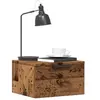 Image de Tables de chevet murales 2 pcs vieux bois 34x30x20 cm