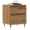 Image de Table de chevet chêne artisanal 40x35x50 cm bois d'ingénierie, meuble de chevet, table d'appoint, armoire de lit, 857398