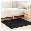 Image de Tapis shaggy à poils longs noir 120x120 cm polyester, tapis, tapis de chambre, tapis moderne, tapis de salon, tapis 4102862