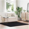 Image de Tapis shaggy à poils longs noir 160x160 cm polyester, tapis, tapis de chambre, tapis moderne, tapis de salon, tapis 4102870