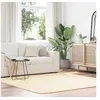Image de Tapis Shaggy à poils longs crème 200x200 cm polyester, tapis, tapis de chambre, tapis moderne, tapis de salon, tapis 4102879