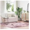 Image de Tapis Shaggy à poils longs rose poudré 200x200 cm polyester, tapis, tapis de chambre, tapis moderne, tapis de salon, 4102881