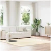 Image de Tapis shaggy à poils longs crème 240x240 cm polyester, tapis, tapis de chambre, tapis moderne, tapis de salon, tapis 4102887