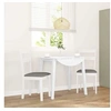 Image de Lot de 2 chaise en bois massif non pliable interieur H. 89 cm blanc
