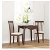 Image de Chaises à manger coussins 2 pcs marron bois massif caoutchouc