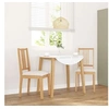 Image de Lot de 2 chaise interieur non pliable en bois massif H. 89 cm naturel