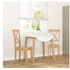 Image de Lot de 2 chaise H. 94 cm non empilable non pliable en bois massif interieur naturel