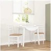Image de Chaises à manger coussins 2 pcs blanc bois massif caoutchouc, chaise à dîner, chaise, chaise de salon, chaises à 4102424