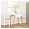 Image de Lot de 2 chaise en bois massif non pliable interieur H. 90 cm blanc