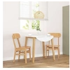 Image de Lot de 2 chaise en bois massif non pliable H. 81.5 cm interieur naturel