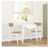 Image de Lot de 2 chaise interieur non pliable en bois massif H. 81.5 cm blanc