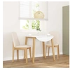 Image de Chaises à manger coussins 2 pcs bois massif caoutchouc