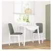 Image de Lot de 2 chaise interieur non empilable non pliable H. 86.5 cm en bois massif blanc