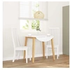 Image de Chaises à manger 2 pcs blanc bois massif caoutchouc, chaise à dîner, chaise, chaise de salon, chaises à dîner, chaise 4102459