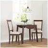 Image de Chaises à manger coussins 2 pcs marron bois massif caoutchouc