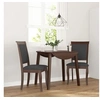Image de Chaises à manger coussins 2 pcs marron bois massif caoutchouc