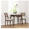 Image de Chaises à manger coussins 2 pcs marron bois massif caoutchouc, chaise à dîner, chaise, chaise de salon, chaises à 4102515