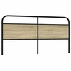 Image de Tête de lit chêne sonoma 190 cm acier et bois d'ingénierie, tête de lit pour lit double, meuble de chambre à 4100295