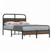 Image de Cadre de lit sans matelas 140x190 cm chêne marron 4100464