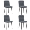 Image de Lot de 4 chaise interieur non pliable H. 83 cm en plastique gris