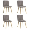 Image de Lot de 4 chaise H. 86 cm non empilable non pliable interieur en bois massif marron