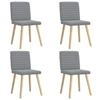 Image de Chaises à manger lot de 4 gris clair tissu