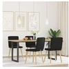 Image de Lot de 4 chaise H. 86 cm empilable non pliable en plastique interieur noir