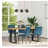 Image de Lot de 4 chaise en plastique non pliable interieur H. 83 cm bleu