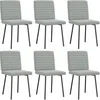 Image de Lot de 6 chaises GENERIQUE en velours et plastique H. 83 cm