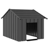 Image de Niche pour chien avec toit noir 83x130x85 cm acier galvanisé, cage de chien, abri pour chien, cage pour animaux de 4100915