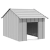 Image de Niche pour chien avec toit noir 83x130x85 cm acier galvanisé, cage de chien, abri pour chien, cage pour animaux de 4100916