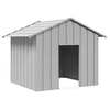 Image de Niche pour chien avec toit noir 131x101x102 cm acier galvanisé, cage de chien, abri pour chien, cage pour animaux de 4100918