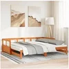 Image de Lit de jour et lit gigogne et matelas 80x200 cm bois pin massif 3321040