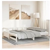Image de Lit de jour et lit gigogne et matelas 90x200 cm bois pin massif 3321042