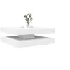 Image de Table basse rotative à 360 degrés blanc 90x90x34,5 cm, table d'appoint, table de salon, table basse moderne, table de 3321351