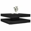 Image de Table basse rotative à 360 degrés chêne noir 90x90x34,5 cm, table d'appoint, table de salon, table basse moderne, 3321352
