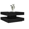 Image de Table basse rotative à 360 degrés noir 70x70x34,5 cm