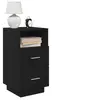 Image de Tables de chevet 2 pcs avec 2 tiroirs noir 36x36x68 cm, table d'appoint, armoire de lit, table d'appoint 858581